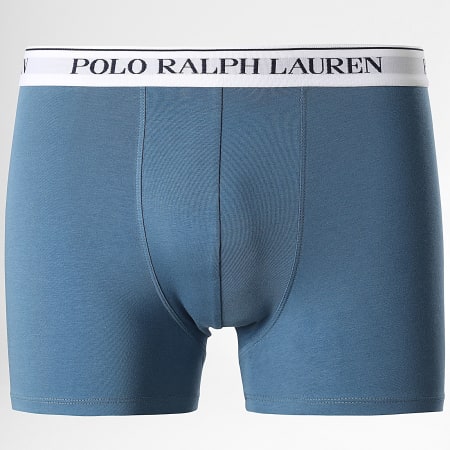 Polo Ralph Lauren - Lot De 3 Boxers Blanc Bleu Marine Bleu