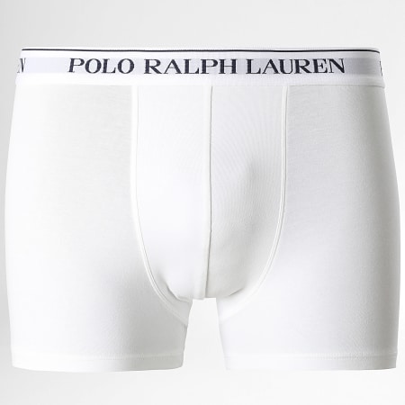 Polo Ralph Lauren - Lot De 3 Boxers Blanc Bleu Marine Bleu