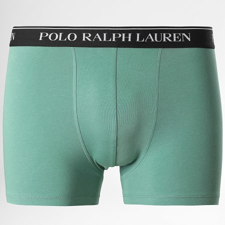 Polo Ralph Lauren - Set di 3 boxer neri verde scuro