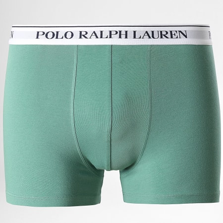 Polo Ralph Lauren - Lot De 5 Boxers Blanc Gris Chiné Vert Bordeaux Bleu Marine