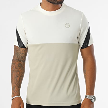 Sergio Tacchini - Tee Shirt Diagonalley 40772 Beige Green Light Khaki