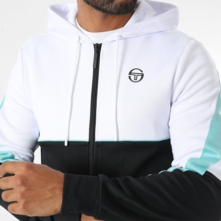 Sergio Tacchini - Diagonaal trainingspak 40779 Zwart Wit