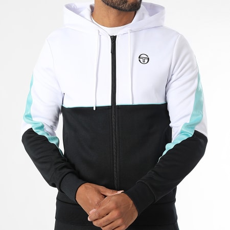 Sergio Tacchini - Diagonaal trainingspak 40779 Zwart Wit