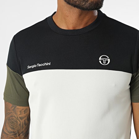 Sergio Tacchini - Prave Tee Shirt 40845 Beige Navy Green Khaki