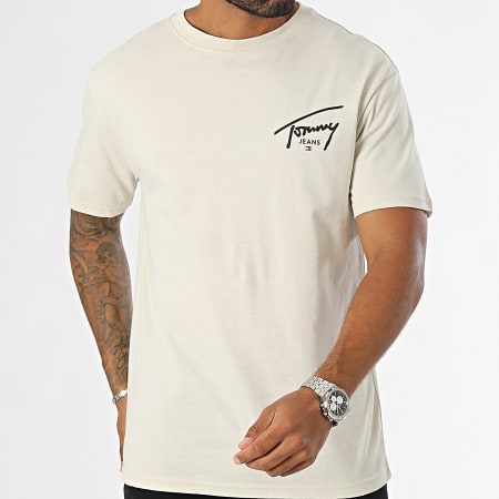 Tommy Jeans - Tee Shirt Regular Signature Print 8536 Beige