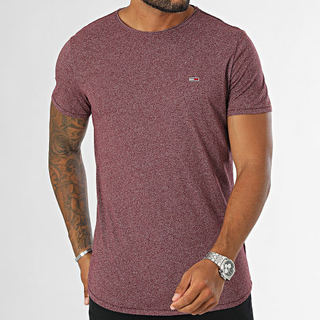 Tommy Jeans - Jaspe Slim Tee Shirt 9586 Bordeaux Chiné