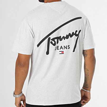 Tommy Jeans - Tee Shirt Regular Signature Print 8536 Beige Chiné