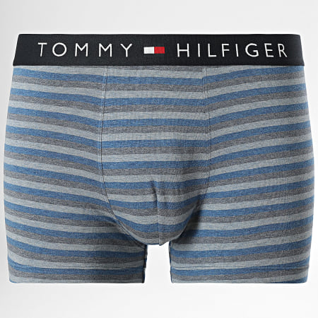 Tommy Hilfiger - Lot De 3 Boxers Print 3399 Bleu Clair Chiné Bleu Marine Chiné