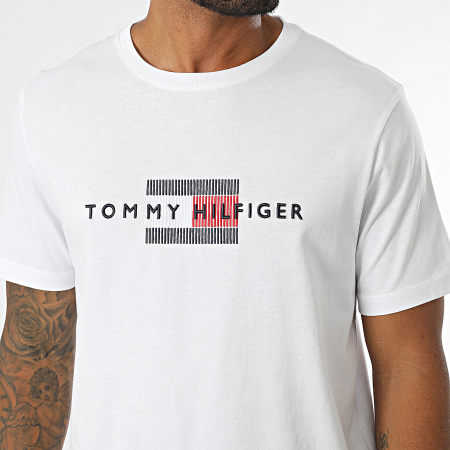 Tommy Hilfiger - Tee Shirt Flag Embro 6455 Blanc