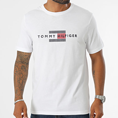 Tommy Hilfiger - Maglietta Flag Embro 6455 Bianco