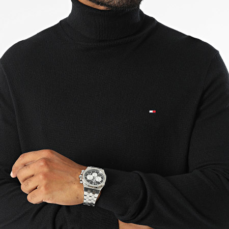 Tommy Hilfiger - Pull Col Roulé Pima Cotton Cashmere 8048 Noir