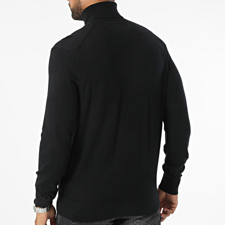 Tommy Hilfiger - Jersey de cuello alto Pima Cotton Cashmere 8048 Negro