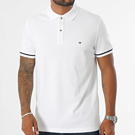 Tommy Hilfiger - Polo a maniche corte Under Placket Detail 3199 Bianco