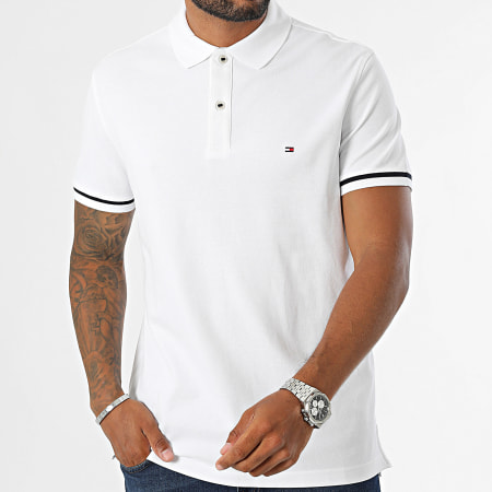 Tommy Hilfiger - Polo a maniche corte Under Placket Detail 3199 Bianco