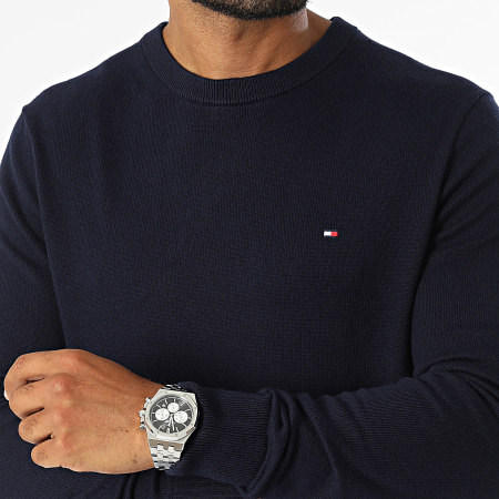 Tommy Hilfiger - Maglione Pima Cotone Organico Cashmere 8046 Navy