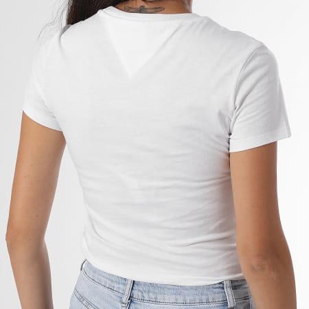 Tommy Jeans - Donna Linear 8785 Slim Tee Bianco