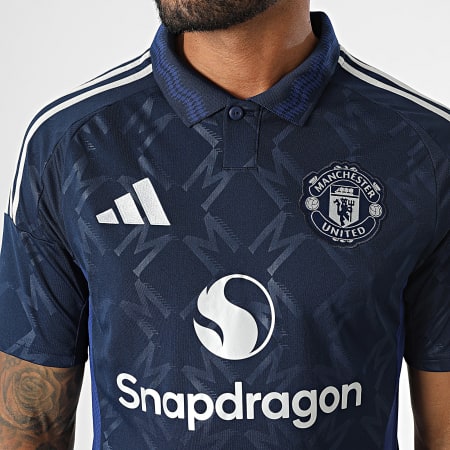 adidas - Polo Manchester United IU1390 Navy a maniche corte a righe