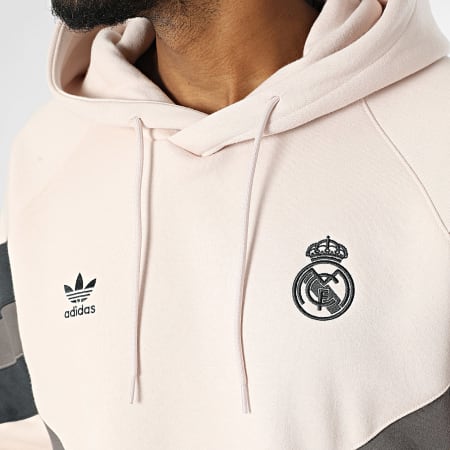 Adidas Originals - Sweat Capuche Real Madrid IM7466 Rose Clair