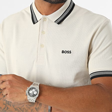 BOSS - Polo de manga corta 50469055 Beige claro