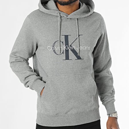 Calvin Klein - Sudadera con capucha 0805 Gris