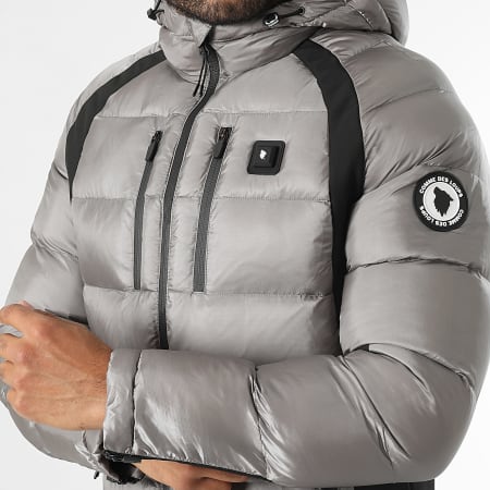 Comme Des Loups - Doudoune Chauffante Capuche Avoriaz Gris