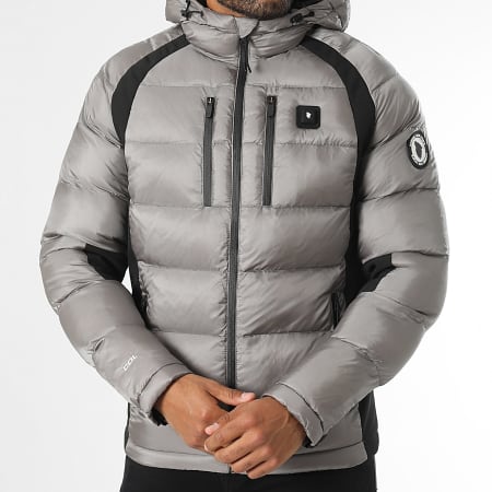 Comme Des Loups - Doudoune Chauffante Capuche Avoriaz Gris