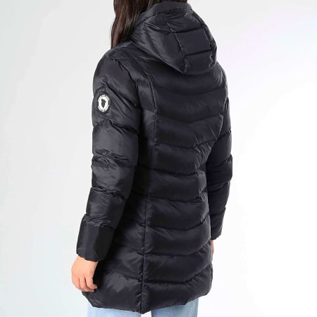 Comme Des Loups - Doudoune Capuche Longue Chauffante Femme Vienne Noir