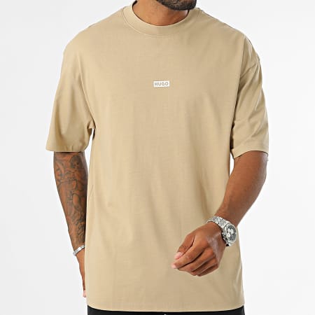 Hugo Blauw - Nalono Oversized T-shirt 50509776 Beige