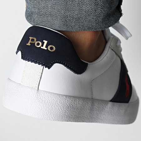 Polo Ralph Lauren - Sneakers Court Vulc II Bianco Navy Rosso