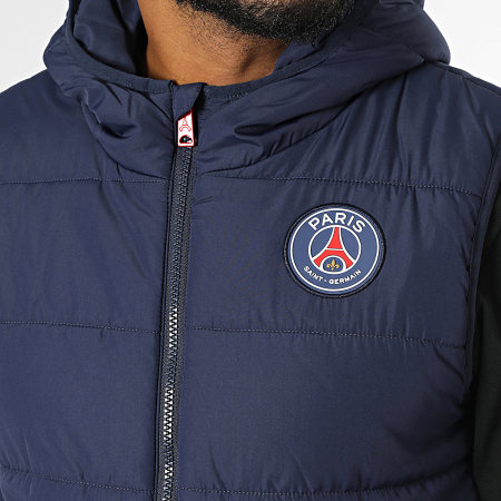 PSG - Chaqueta de pluma sin mangas Paris Saint-Germain P24102 Azul Marino