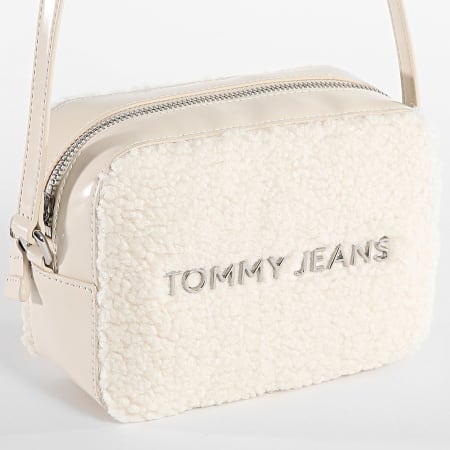 Tommy Jeans - Essentiële Must Cameratas Sherpa 6493 Beige Handtas