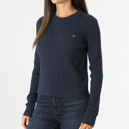 Tommy Jeans - Cable Essential 8683 Azul marino para mujer