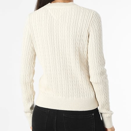 Tommy Jeans - Pull Femme Cable Essential 8683 Beige