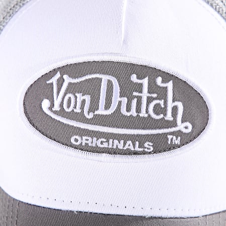 Von Dutch - Boston Trucker Cap 7030090 Blanco Gris Topo