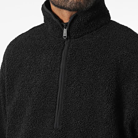 Calvin Klein - 6679 Sudadera Sherpa Negra con Cremallera