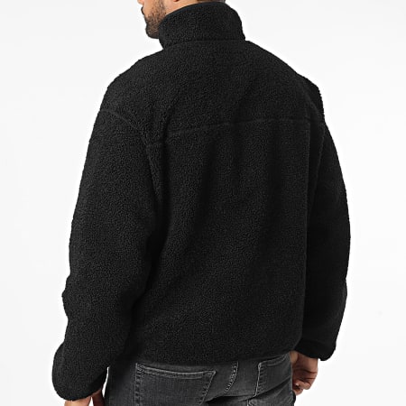 Calvin Klein - 6679 Sudadera Sherpa Negra con Cremallera