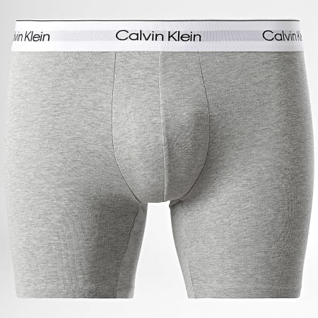 Calvin Klein - Lot De 3 Boxers NB3964A Bleu Gris Chiné Bleu Marine