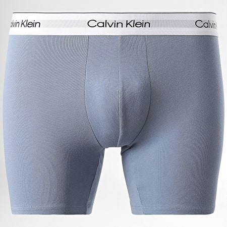 Calvin Klein - Set di 3 boxer NB3964A blu grigio navy