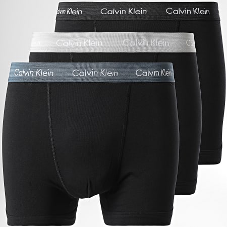 Calvin Klein - Juego de 3 bóxers Trunk U2662G Negro