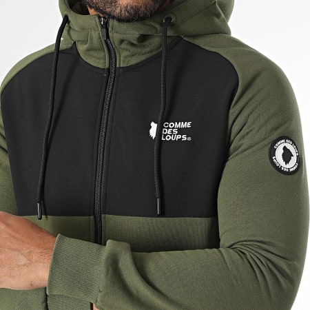 Comme Des Loups - Ensemble De Survetement Himalaya Vert Kaki Noir