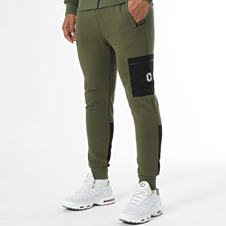 Comme Des Loups - Ensemble De Survetement Himalaya Vert Kaki Noir