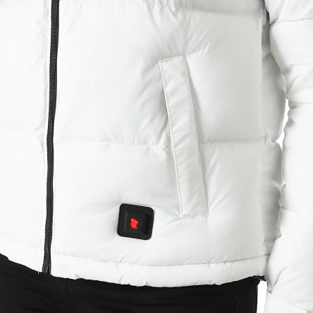 Comme Des Loups - Doudoune Capuche Chauffante Femme Val Morel Blanc Noir