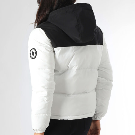 Comme Des Loups - Doudoune Capuche Chauffante Femme Val Morel Blanc Noir