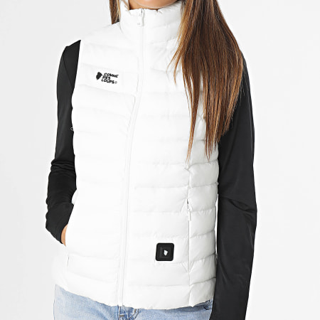Comme Des Loups - Abrigo sin mangas Paris Blanco Calentado Mujer