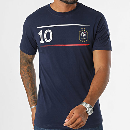 FFF - MBappe N10 speler T-shirt F24009C marineblauw