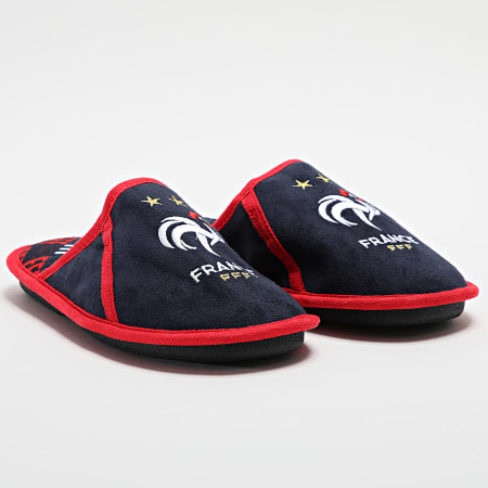 FFF - Pantofole Fan F24034 Blu Navy Bianco Rosso