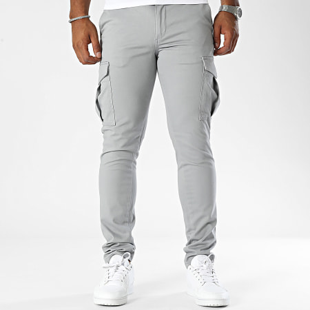 Jack And Jones - Marco Santiago Slim Cargo Broek Grijs