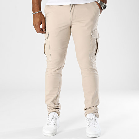 Jack And Jones - Pantalon Cargo Slim Marco Santiago Beige