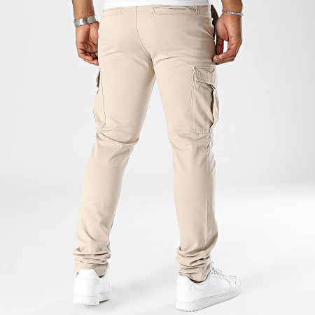 Jack And Jones - Marco Santiago Pantaloni Cargo Slim Beige