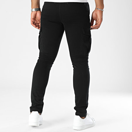 Jack And Jones - Pantalon Cargo Slim Marco Santiago Noir